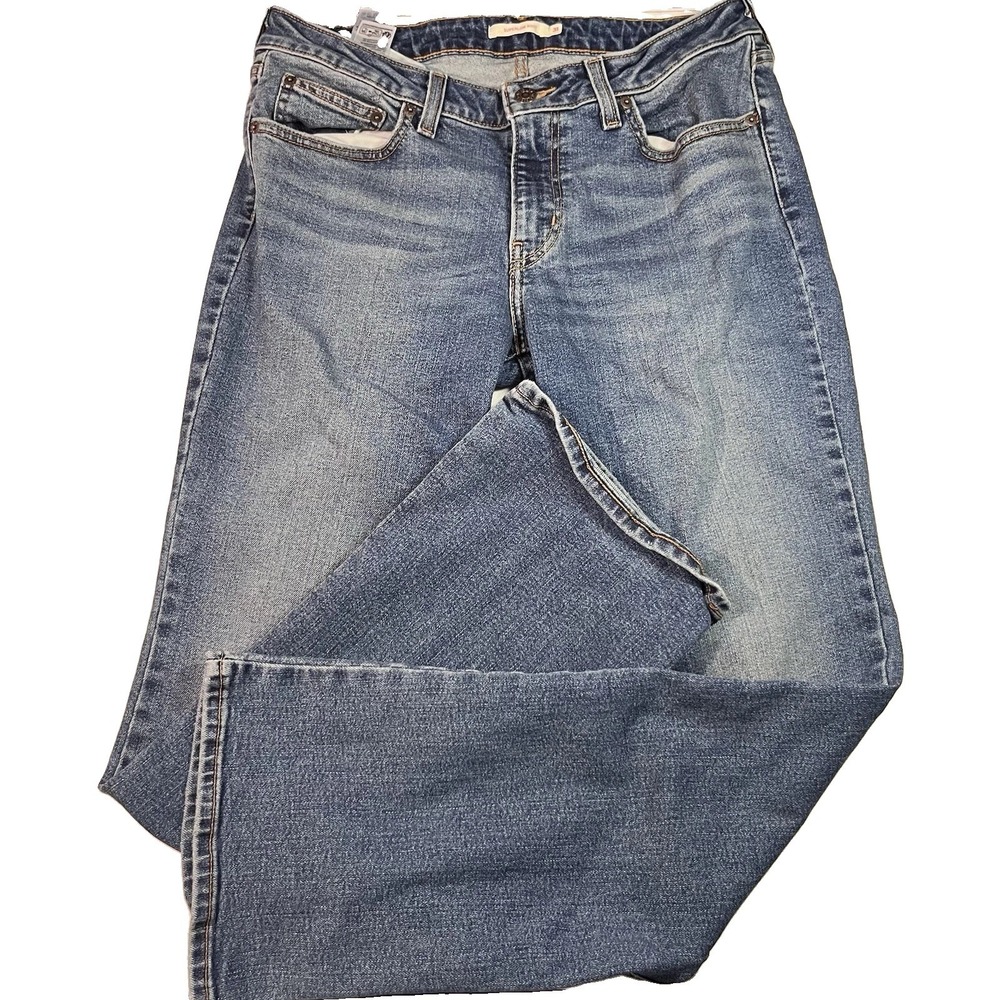 Levi's Superlow Boot Jeans Womens 31x32 Blue Denim Stretch Low Rise